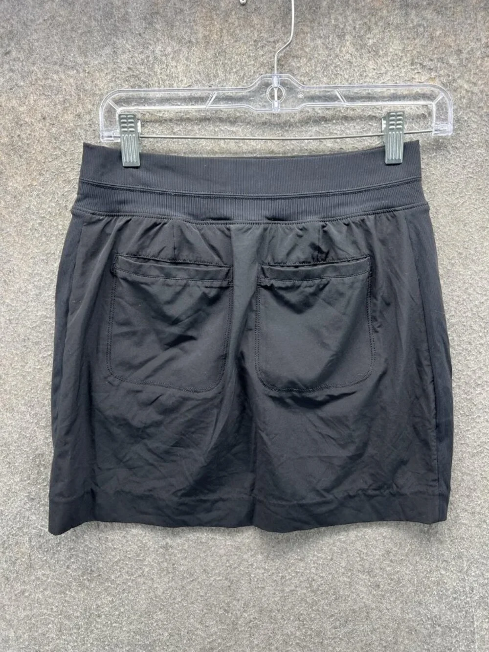 Athleta Brooklyn Skort Womens 0 Black Pull On Stretch Pockets Lined Athletic 16'